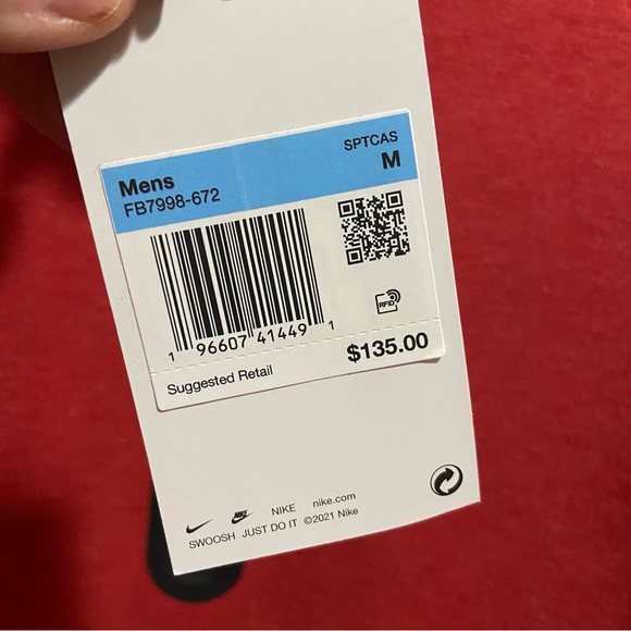 $135 Nike Tech Fleece 1/2 Zip Pullover - Light University Red - Picture 5 of 7